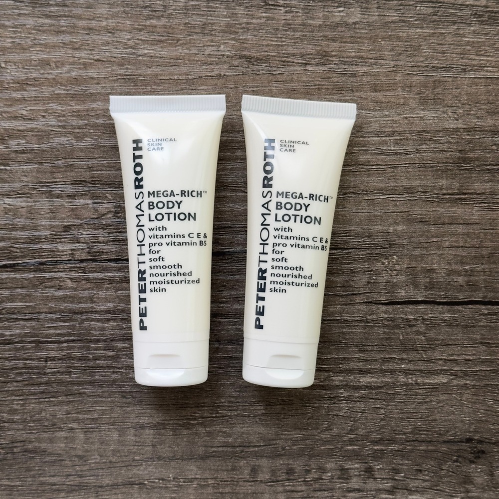 Peter Thomas Roth Mega-Rich‎ Body Lotion 1 oz Mini Travel Size x2